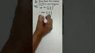 Non-singular Matrix#example#math#shorts#basic#trending