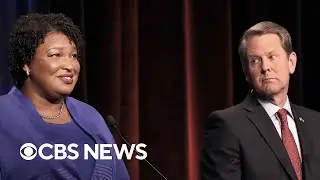 Georgia Gov. Brian Kemp and Stacey Abrams in a tight race