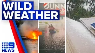 Perth experiences record drenching in wild weather | 9 News Australia