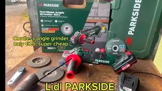 Lidl PARKSIDE Cordless angle grinder for only &euro;25, super cheap