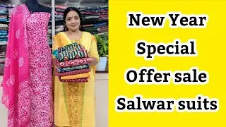 New year | Offer sale | Churidar materials | @noblelady 