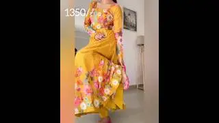 REAL MODELING PURE SOFT ORGANJA SILK FABRIC FULLY FLAIR KALI PATTERN & CANVAS PATTA WITH DUPPTA SET