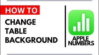 How to Change Table Background Color in Apple Numbers Quick Styling Tip