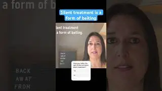 Narcissist Baiting With The Silent Treatment. #silenttreatment