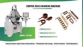 US-650 coils winder. Transform inductance coils finer.flat copper wire bender.inverter coils,EV car.
