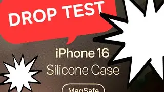 iPhone 16 original Apple silicone case DROP TEST