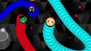 Cacing Terbesar Superhero Marvel Oikoyo || Worms Giant Slither Snake Game #99503