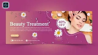 Beauty Salon Facebook Cover Design in Photoshop Tutorial