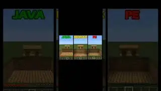 Java vs bedrock vs pocket edition /#minecraft #gaming #seashanty #goviral #trending #youtubeshorts