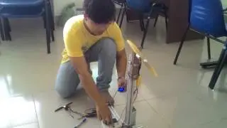 Test Motor Himodel A2826/4-1000kv , Pin Lipo 6s & current meter 100A.