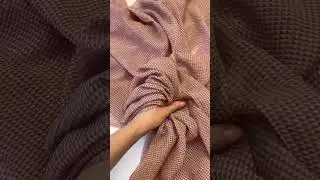 Воздушный шифон от Loro Piana с мелким геометричным принтом
