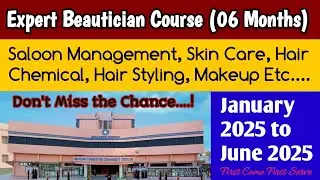Expert Beautician Course @ Memon Foundation || Sox Month Saloon Specialization Course || Free Class