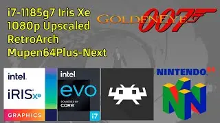 GoldenEye 007 - N64 1080p upscaled in Retroarch with Iris Xe Graphics