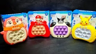 2 Minutes Satisfying with Playing Push Game Pop It Eletr&ocirc;nico Fidget Toy ASMR No Talking