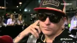 F1   2013   Singapore Grand Prix   Qualifying    Kimi Raikkonen Post Race Interview