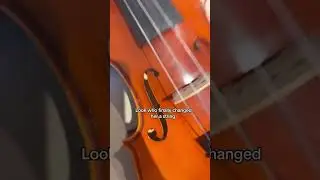 Your girl finally changed her a string! | violin | #violin #orchestra #astring #yayy