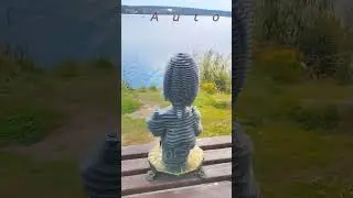 Скульптура Nier Automata 2B на природе   #sculpture #artwork  #handmade #diy