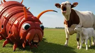 Rescue Team Battles Colossal Red Caterpillar &ndash; Full Intense Scene!