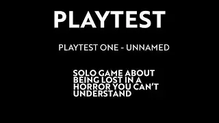 Playtest of Horror Game