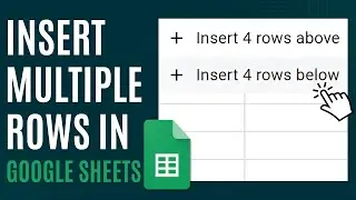 How to Insert Multiple Rows in Google Sheets [Quick Guide]