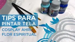 Pintar Tela en el Cosplay | Ahri Flor Espiritual (ult form)
