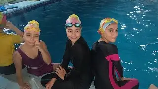 مش هاتصدقو حصل ايه فى تمرين السباحة انهاردة😯مع جودى وجيداء 👭