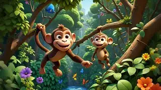 Four Silly Monkeys Swing and Giggle + More Nursery Rhymes & Kids Songs