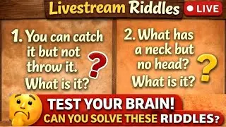 🧠 LIVE RIDDLES CHALLENGE! Only Smart People Get These Right 😳⏱️ #viral #riddles