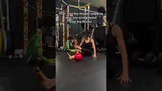 Hip Flexor Strength for Snapping Hips #hipflexors #hippop #hippain