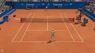 Djokovic vs Rublev | Full Ace Tennis Career Mode | ATP500 R16 Barcelona (Full Match)