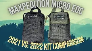 Сравнение комплектов EDC Mapedition Micro. Мой комплект 2021 года против моего комплекта 2022 года. Обновлённый список переносимого снаряжения EDC.