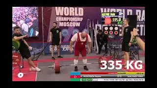 WRPF V WORLD CHAMPIONSHIP 2019 Razim Huseynov (Tosu) (BW 125 KG) DEADLIFT 335 KG