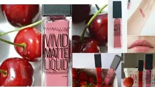 Новинка! Матовые помады Maybelline VIVID MATTE LIQUID / ВИДЕО- ЗАТЕСТ 2-Х ОТТЕНКОВ /