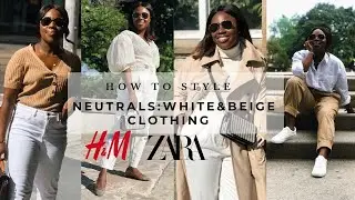 How to style Neutrals: White & Beige clothing from H&M and Zara