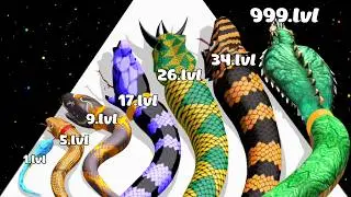 Snake Evolution Run 3D - Level Up Satisfying ASMR Gameplay (INSECT EVOLUTION RUN) Updated 02