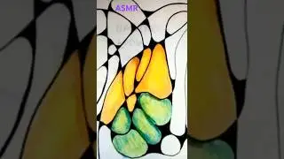 ASMR Coloring Pencil Gold Prosperity Neurographic Art #asmr #art #coloring #zoneout #stressrelief