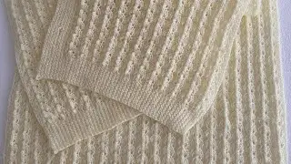 40/Beden AlizeAngora Yeleğimin İlmek Sayıları, Kesimleri ve Model kurulumu👌🌹