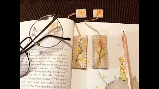C&aacute;ch l&agrave;m bookmark th&ecirc;u hoa đơn giản | How to make fabric bookmarks