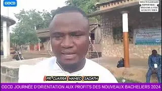 ODCD JOURN&Eacute;E D'ORIENTATION DES NOUVEAUX BACHELIERS DE LA COMMUNE DE DJOUGOU 2024