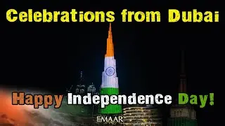 Independence Day 2021 Burj Khalifa | Indian Flag Display | Celebrations | August 15th | Love & Peace