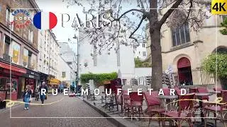Paris 5th Arrondissement Walking Tour🇫🇷 Rue Mouffetard Street Food Market➜ Sorbonne ➜ Panth&eacute;on 4K