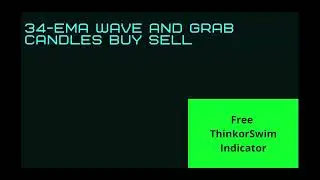 FREE Indicator with buy/sell signals | 34-EMA Wave and GRaB Candles Indicator for ThinkorSwim