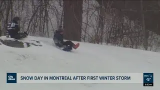 Montreal&rsquo;s first big snowfall cancels back-to-school