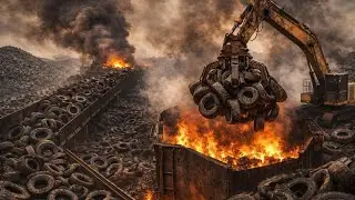 From Scrap to Road | Complete Industrial Tire Recycling & Restoration Process | Full Documentary