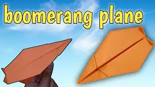boomerang plane paper easy/boomerang simple aeroplane//A4 paper airplane toys//flying paper toy