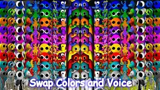FNF Rainbow Friends Swap Colors and Voice All 3D vs All 3D | Friday Night Funkin Mod