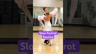 Slow Foxtrot Routine with Figure Names❤️ #ballroomdance#ballroom#foxtrot#art