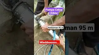 Pompa Celup (sible) Terbakar. Kedalaman 95 meter