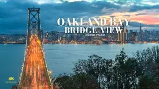 Oakland Bay Bridge View - San Francisco - USA - 4K