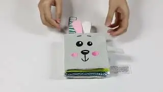 Bunny Soft Plush Book | High-Contrast Crinkle Book for Babies